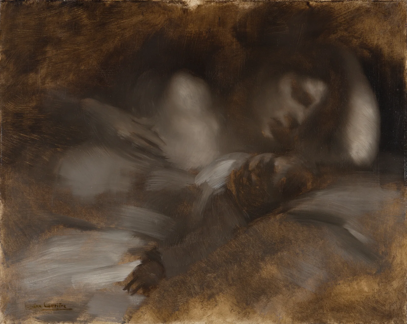 The Sleep av Eugène Carriere