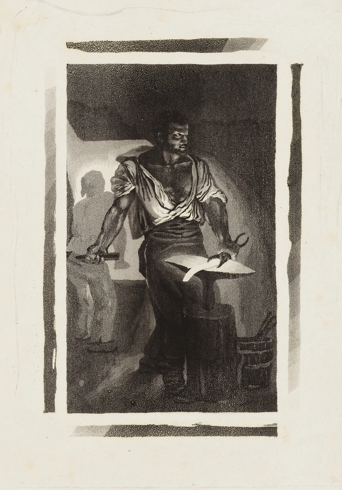 A Blacksmith av Eugène Delacroix