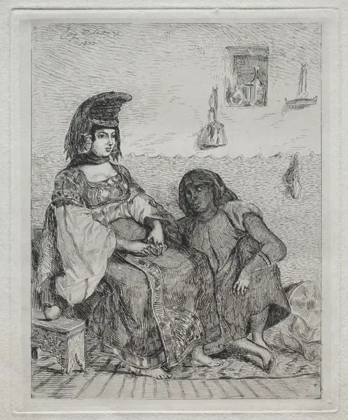 A Jewish Woman of Algiers av Eugène Delacroix