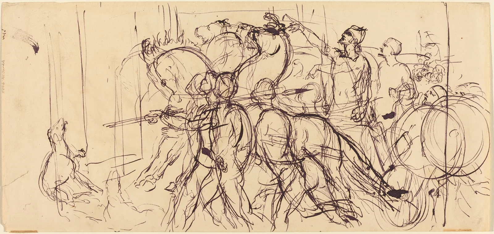Charioteers – nr 2 av Eugène Delacroix