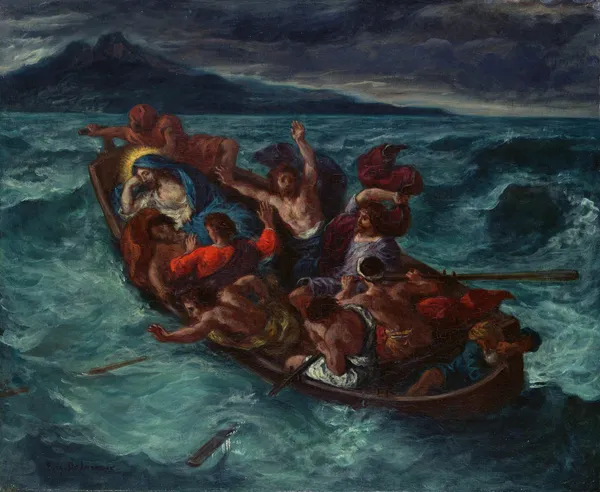 Christ Asleep during the Tempest av Eugène Delacroix