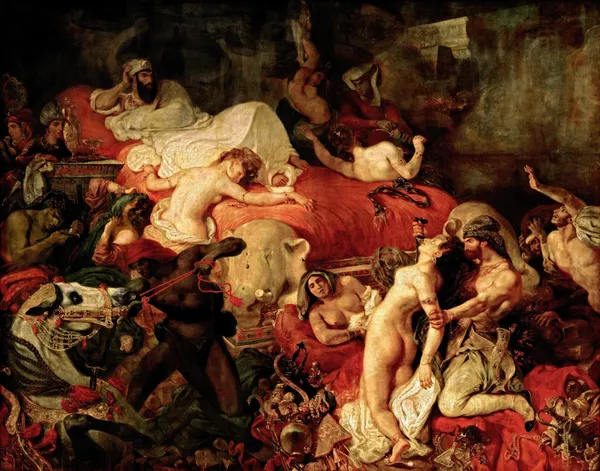 Death of Sardanapalus av Eugène Delacroix