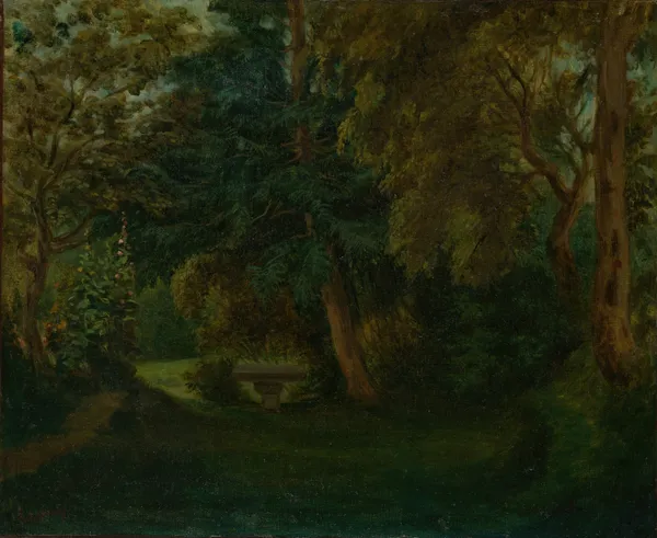George Sand’s Garden at Nohant av Eugène Delacroix