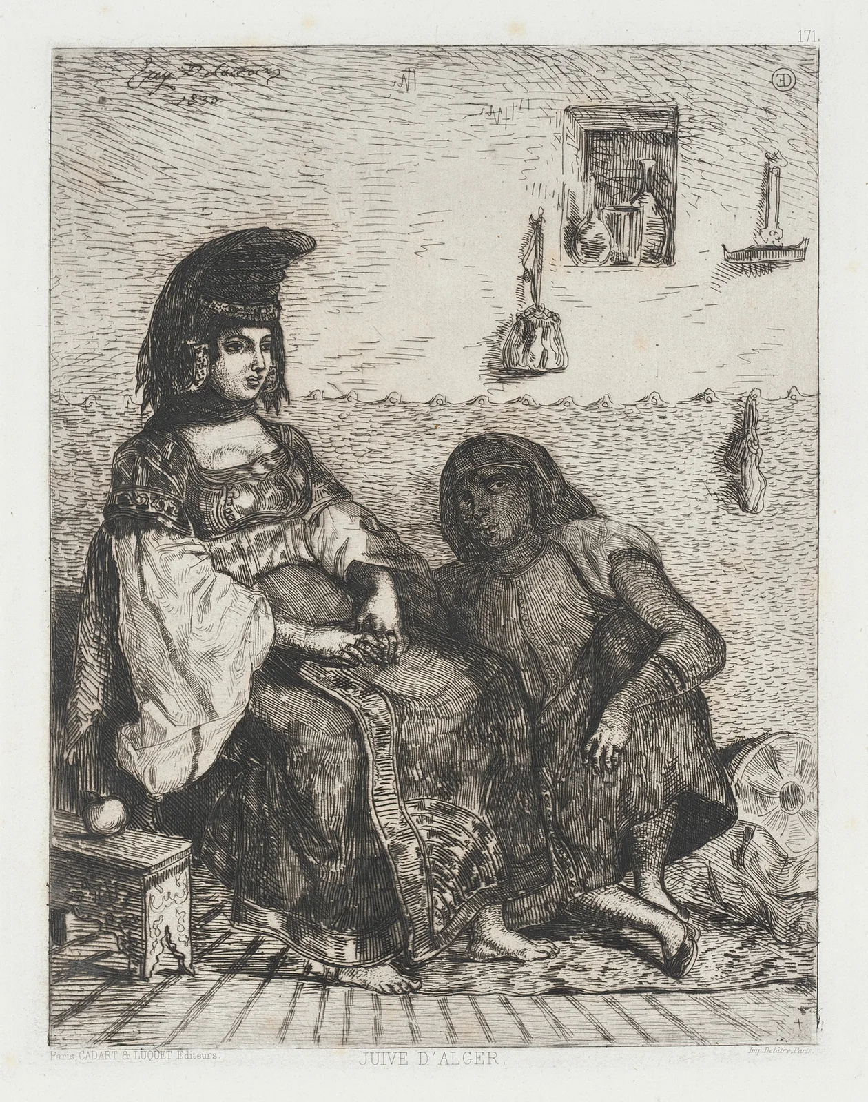 Juive d’Alger av Eugène Delacroix