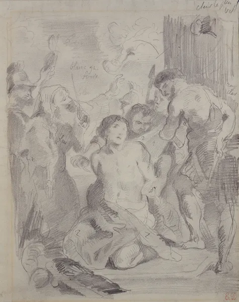 Martyrium des Heiligen Georg av Eugène Delacroix