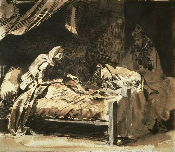 Military Hospital av Eugène Delacroix