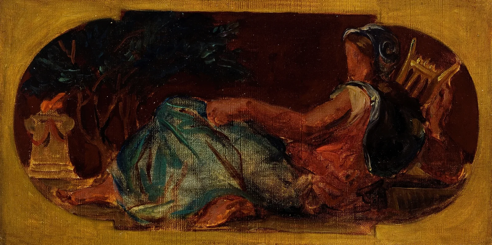 Minerve av Eugène Delacroix