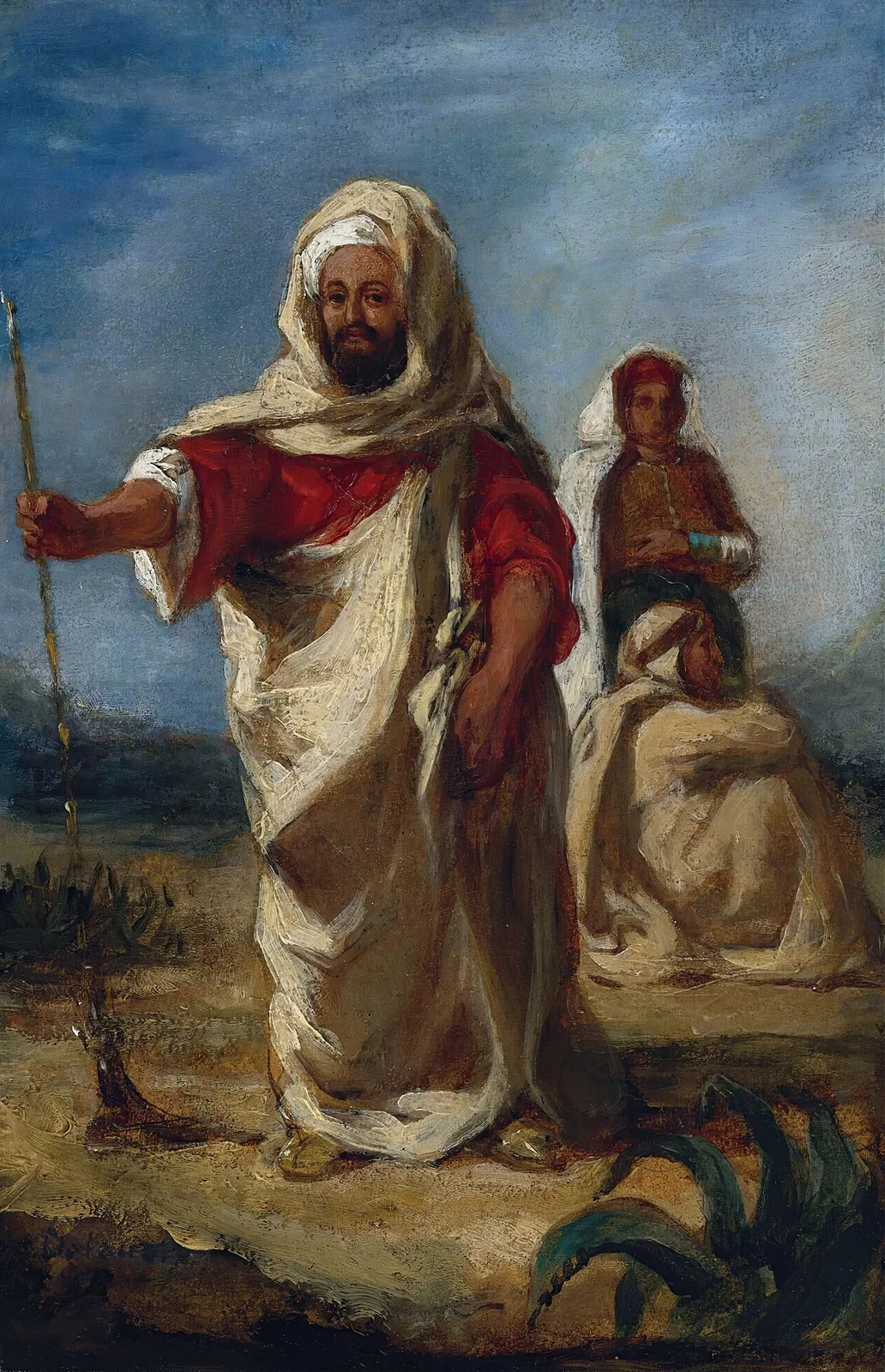 Moroccan Chieftain av Eugène Delacroix