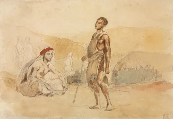 Moroccans in the Countryside av Eugène Delacroix