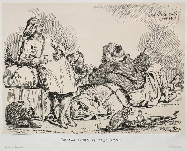 Muleteers of Tétuan av Eugène Delacroix