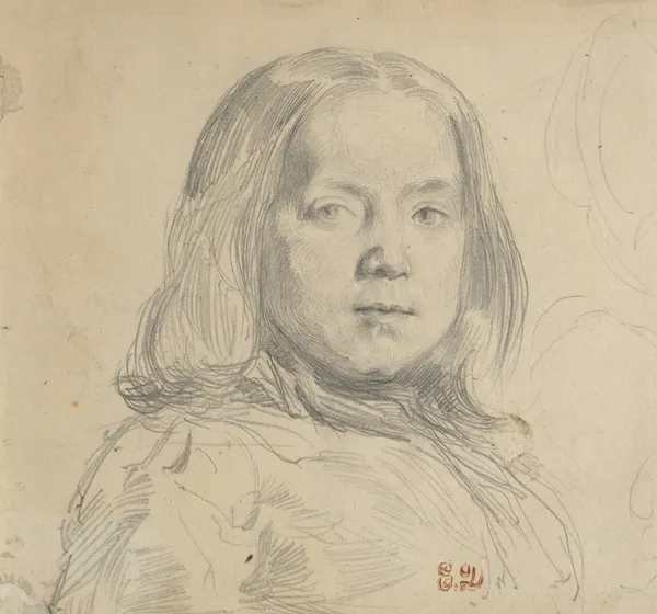 Portrait of a Child av Eugène Delacroix