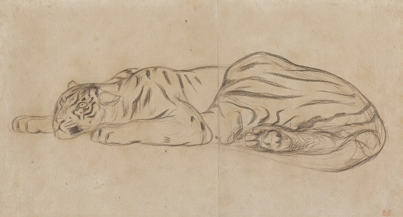 Royal Tiger av Eugène Delacroix