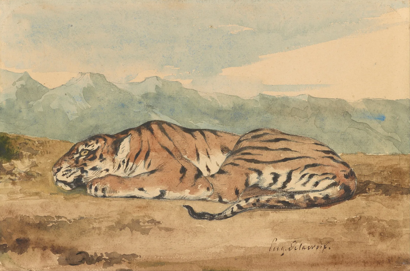 Royal Tiger av Eugène Delacroix