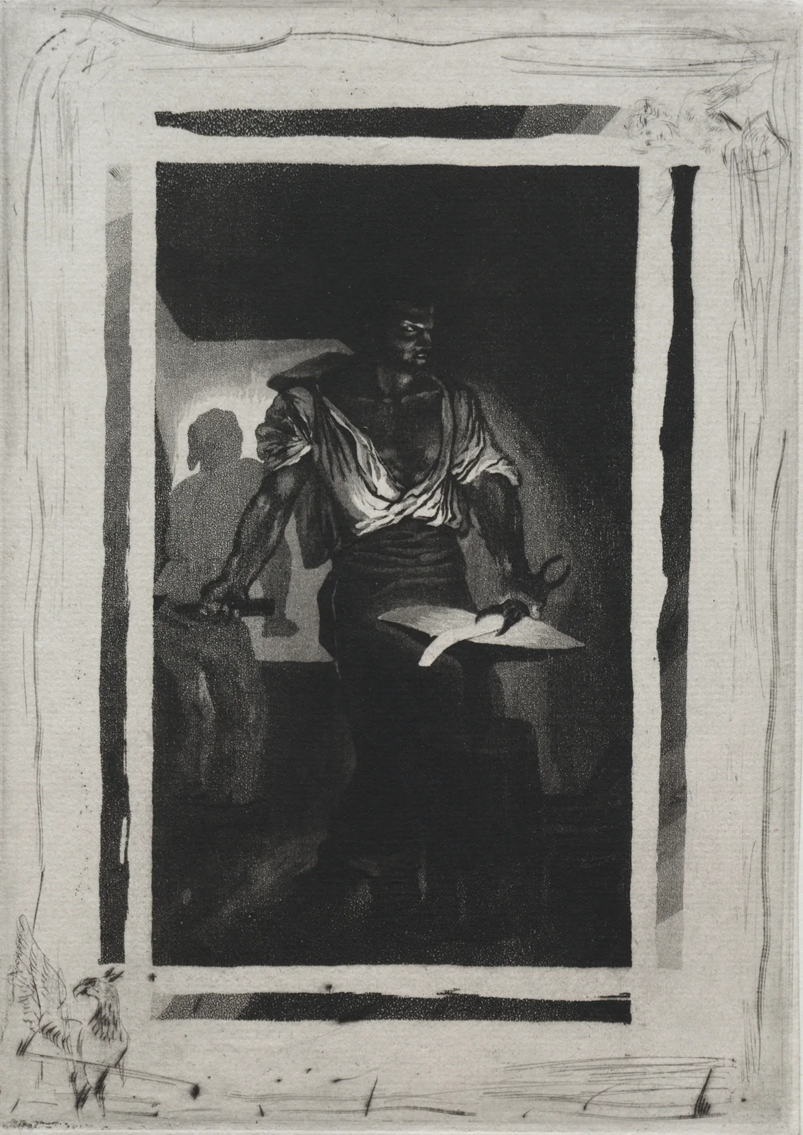The Blacksmith av Eugène Delacroix