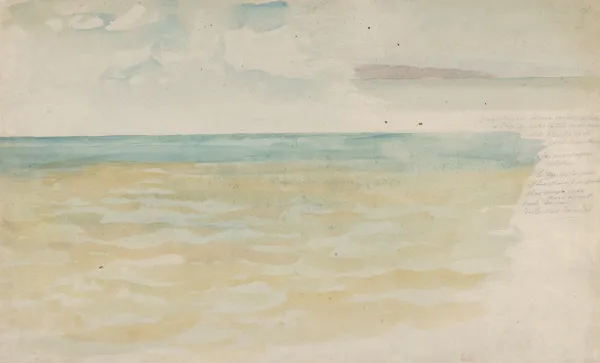 The Sea at Dieppe av Eugène Delacroix