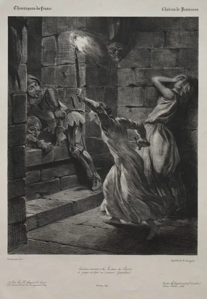 The Sister of Duguesclin av Eugène Delacroix