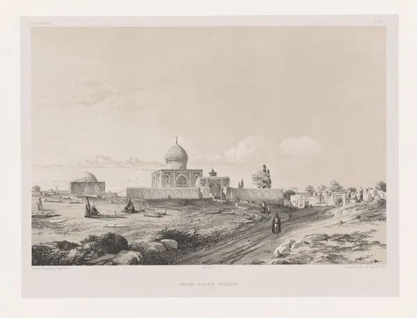 Imam-Zadeh-Hussein (Casbin) av Eugène Flandin
