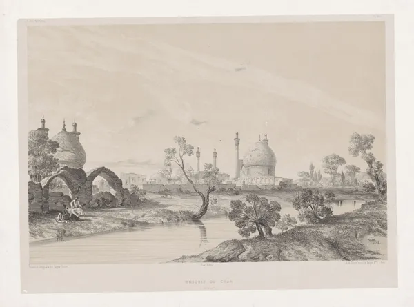 Mosquée du Châh (Ispahan) av Eugène Flandin