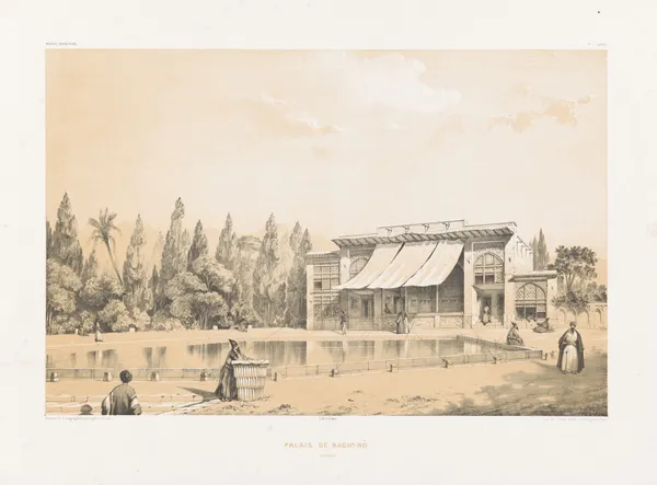 Palais de Bagh-Nô av Eugène Flandin