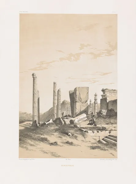 Persépolis., 1843 – nr 2 av Eugène Flandin