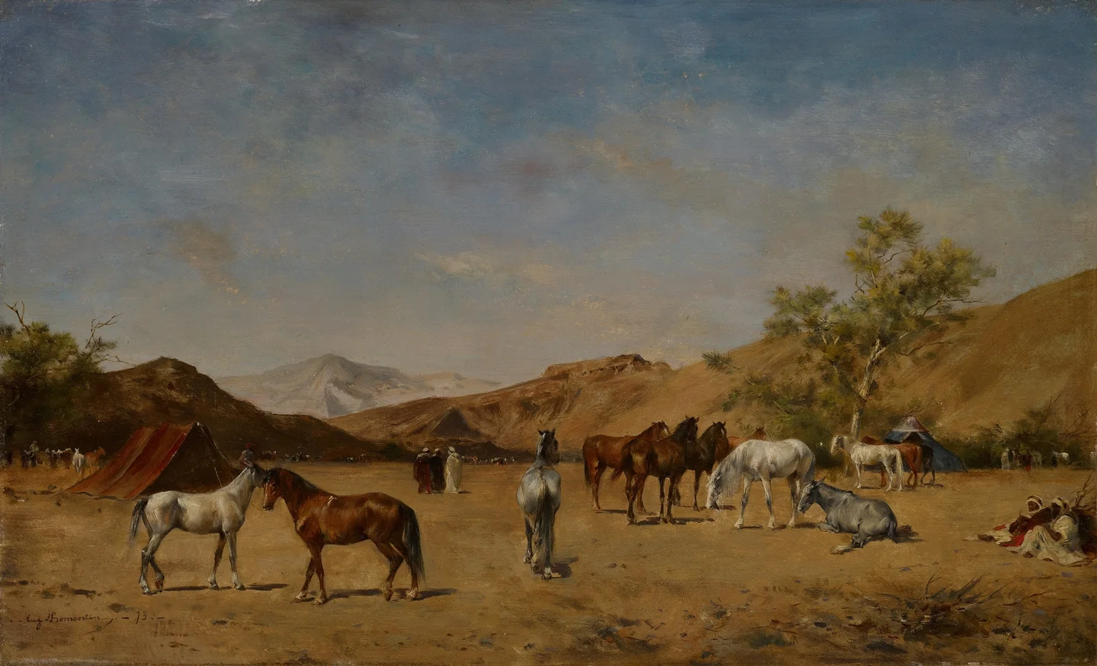 An Arabian Camp av Eugène Fromentin