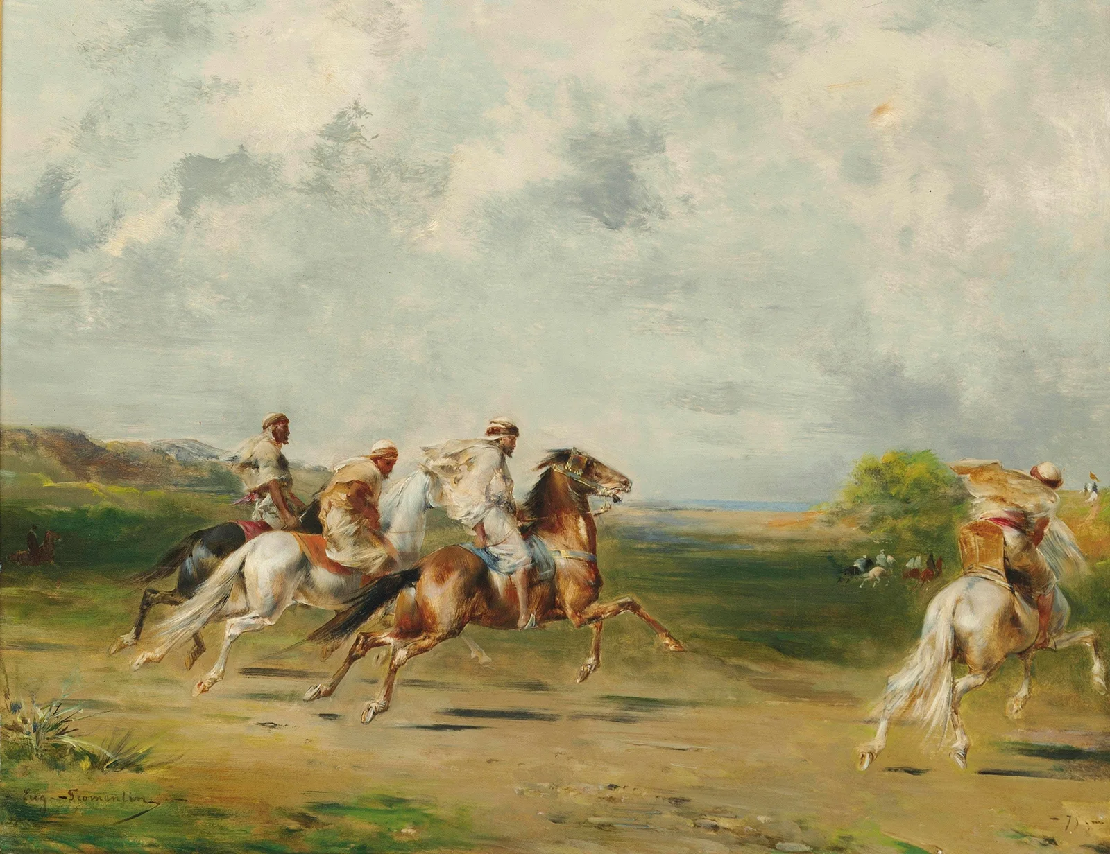 Arab Horsemen av Eugène Fromentin