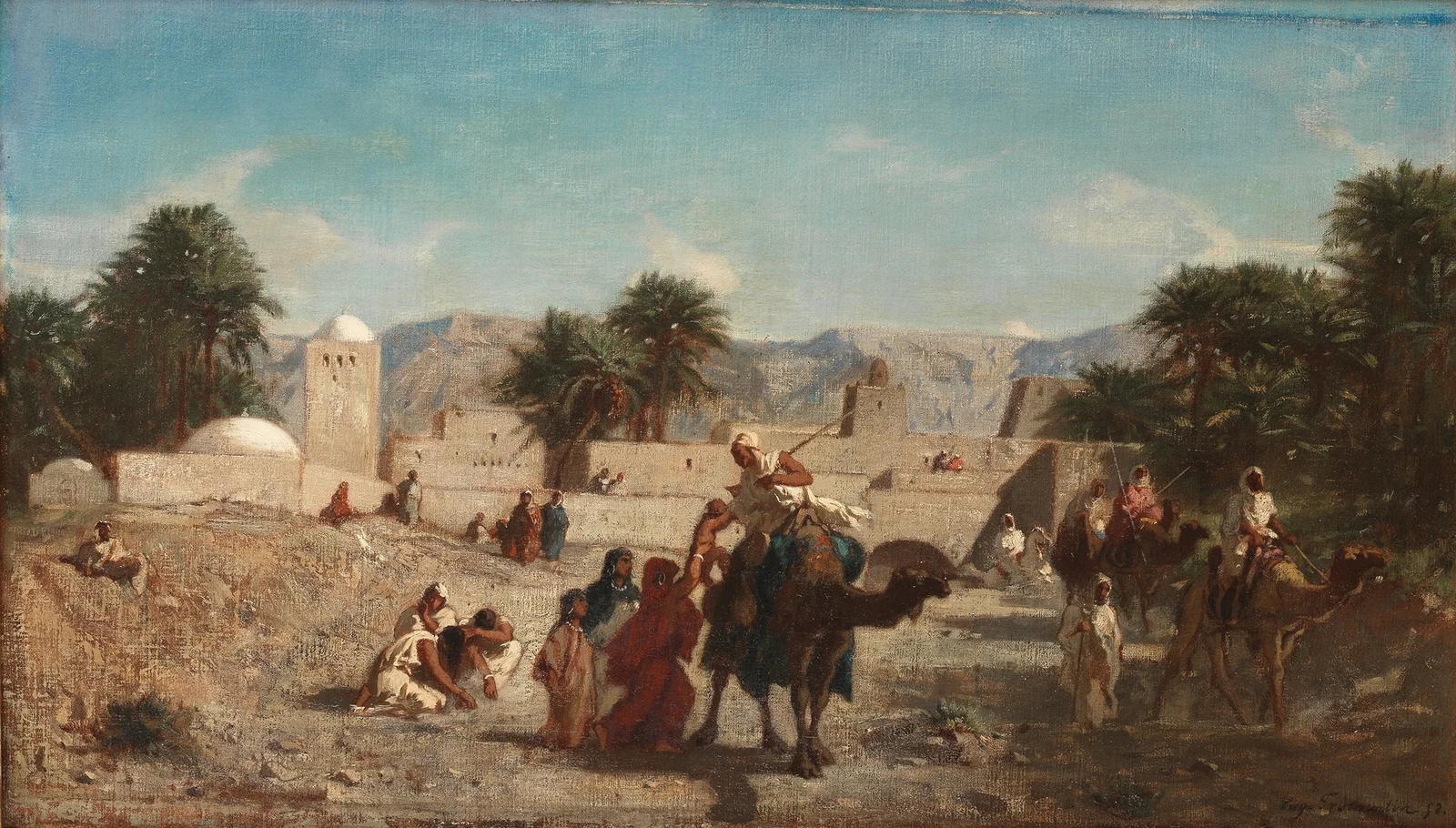 Le depart des guerriers av Eugène Fromentin