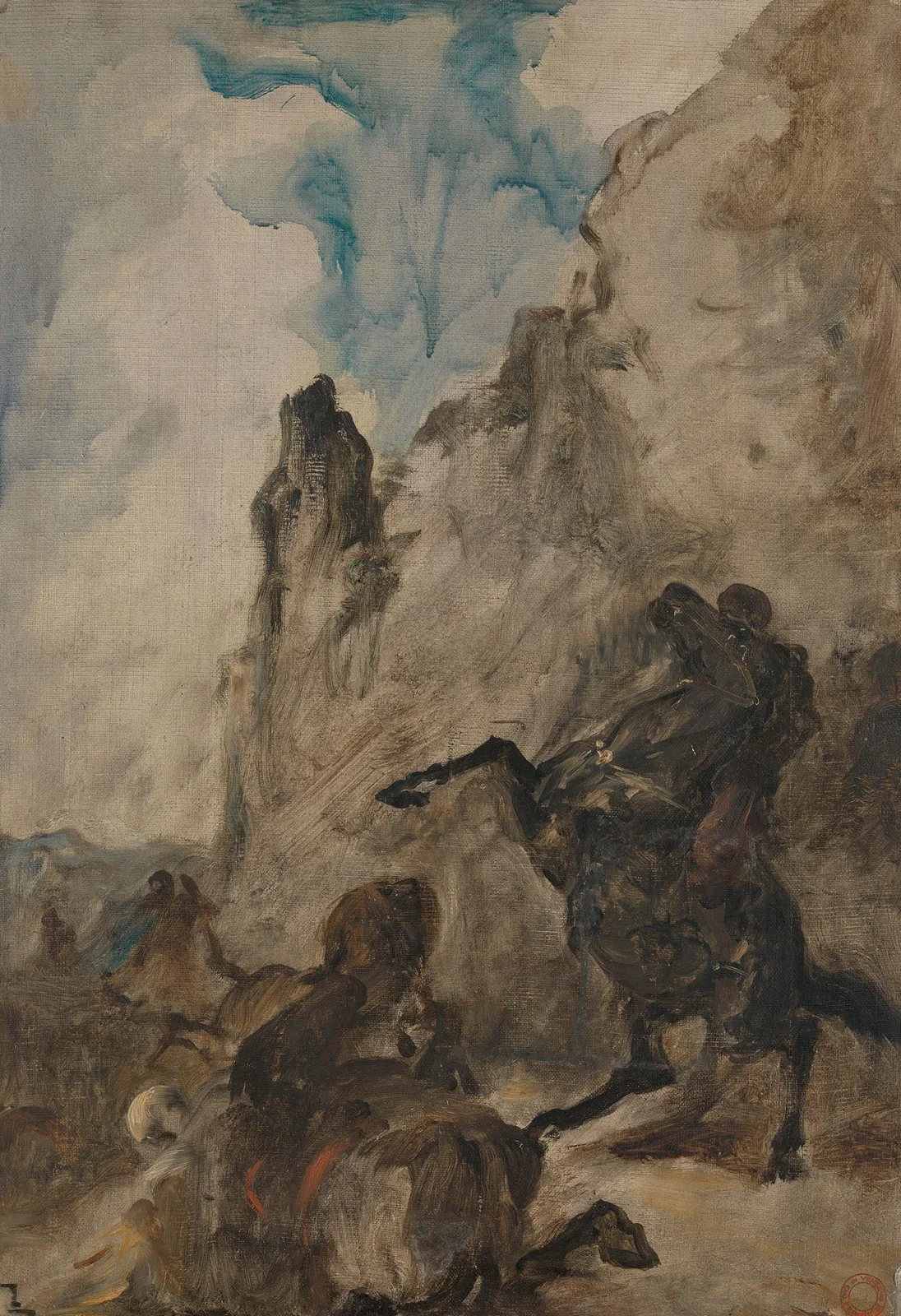 Lion hunting av Eugène Fromentin
