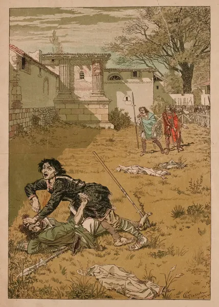 Le duel et l’escrime Un duel judiciaire au VIè siècle av Eugène Grasset
