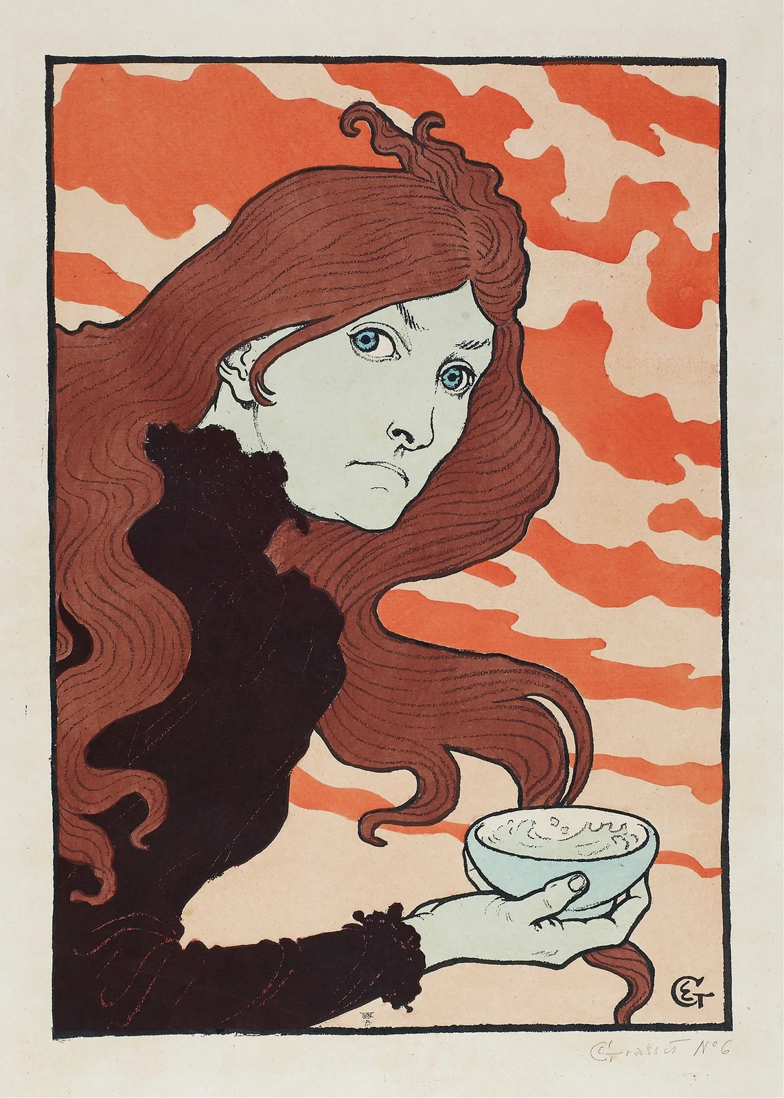 Vitrioleuse (The Acid Thrower) av Eugène Grasset