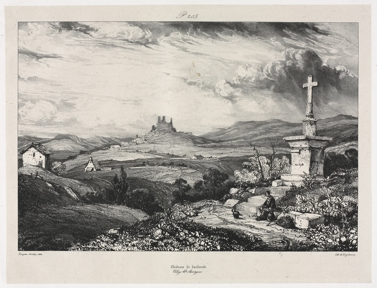 Château de Larderole av Eugène Isabey