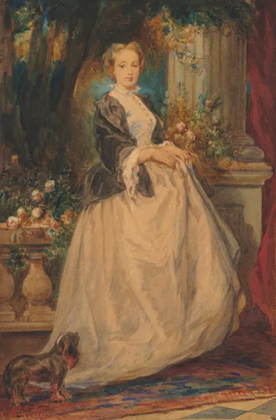 Portrait of Madame Thomas (née Camille Boucher) av Eugène Isabey