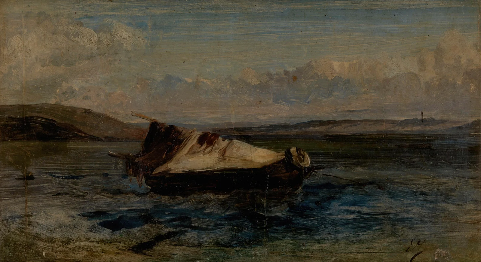 Small Boat av Eugène Isabey