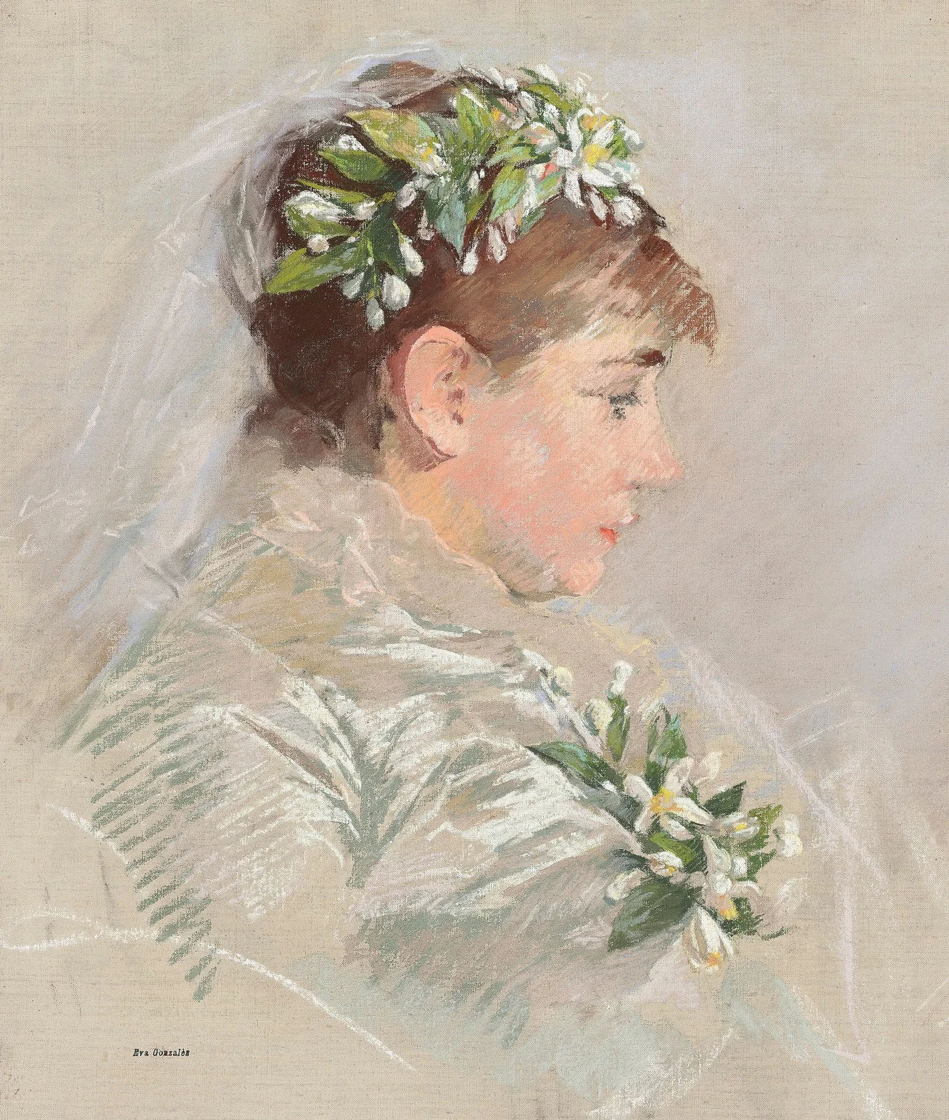 La Mariée (Jeanne Gonzalès) av Eva Gonzalès