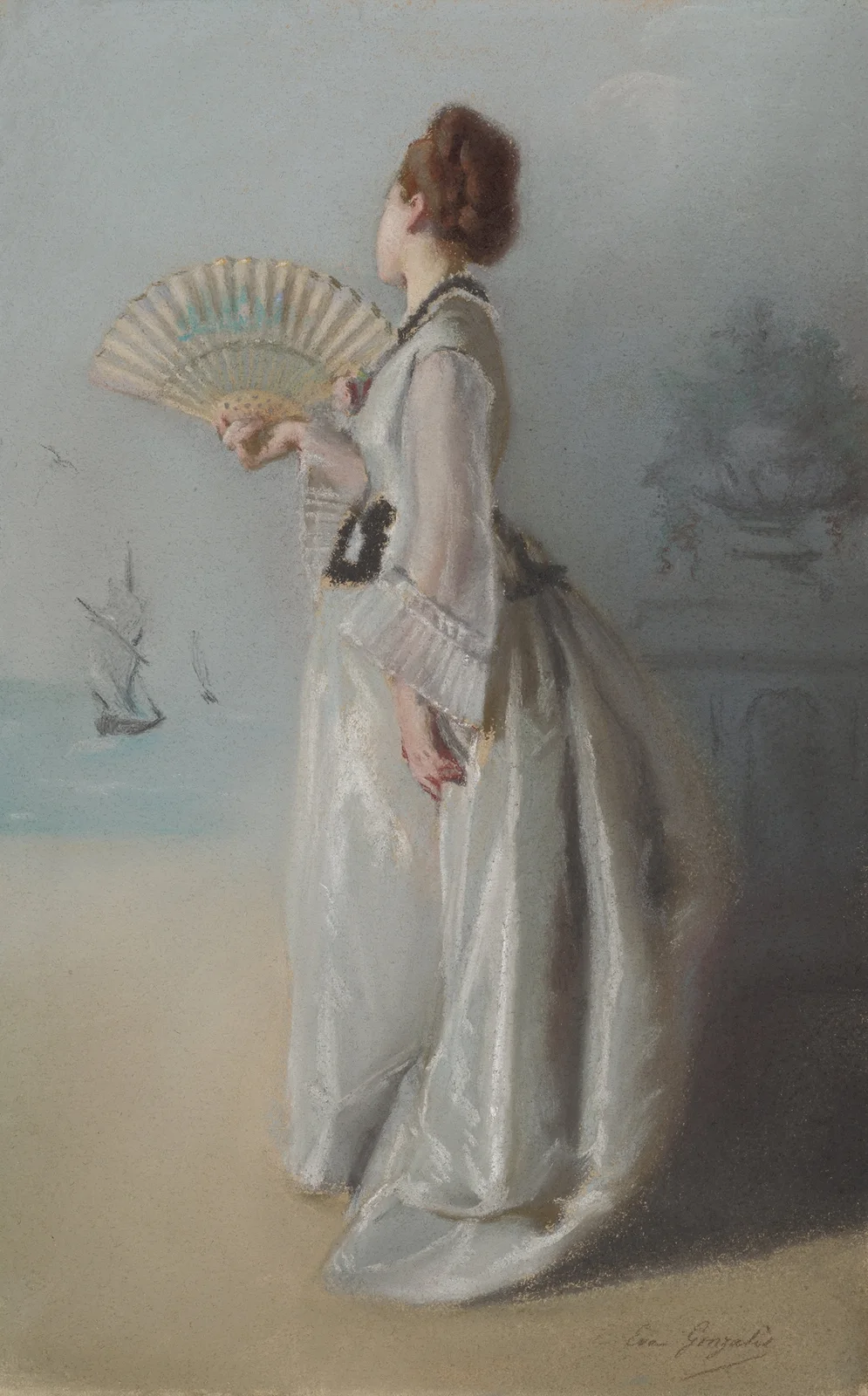 Lady with a Fan av Eva Gonzalès