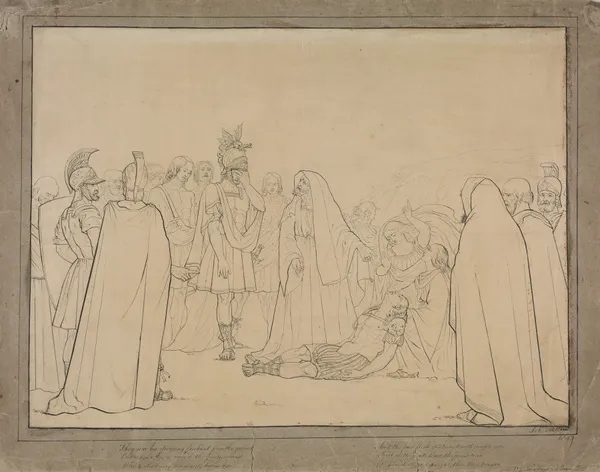 Aeneas Shown the Body of Pallas from Virgil’s ‘Aeneid’ av Sir John Everett Millais
