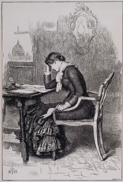 Kept in the Dark – When the Letter was completed she found it to be one which she could not send av Sir John Everett Millais