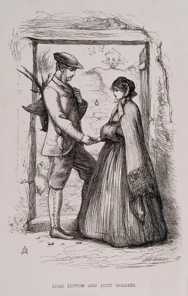 Lord Lufton and Lucy Robarts av Sir John Everett Millais
