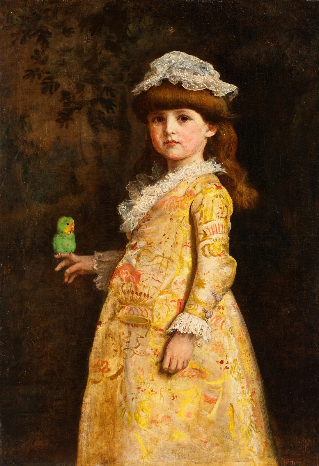 Love Birds (‘Une Grande Dame’) av Sir John Everett Millais
