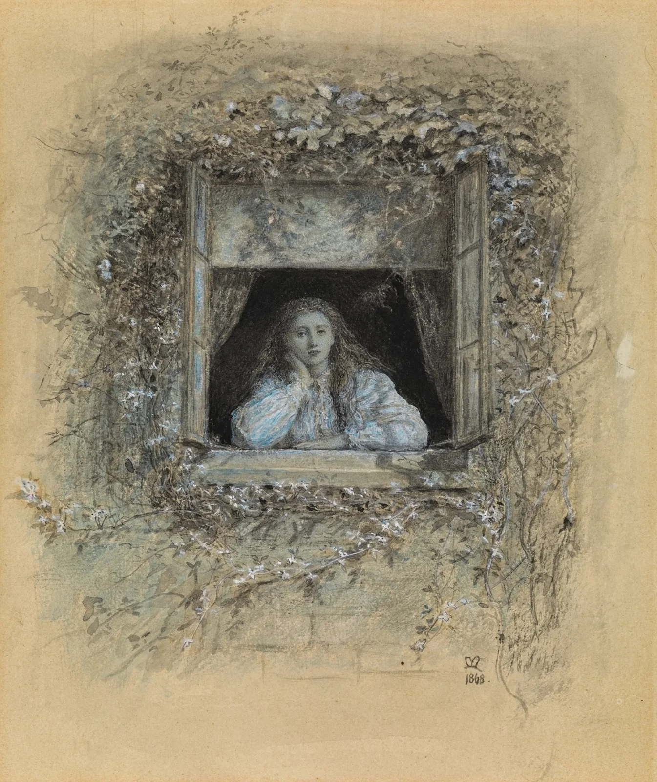 Reverie av Sir John Everett Millais