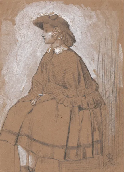Study of a Girl av Sir John Everett Millais