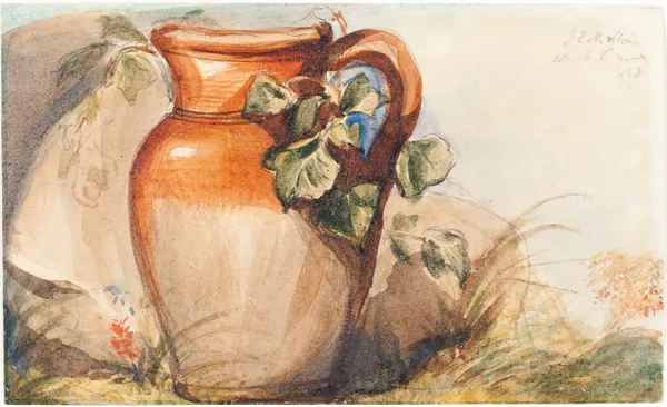 Study of a Pottery Jug (recto) av Sir John Everett Millais
