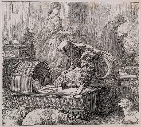 The Anglers of the Dove – Farmer Chell’s Kitchen av Sir John Everett Millais
