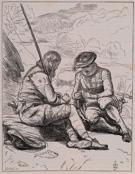 The Anglers of the Dove-Stansbury and Felton Sort the Prey av Sir John Everett Millais