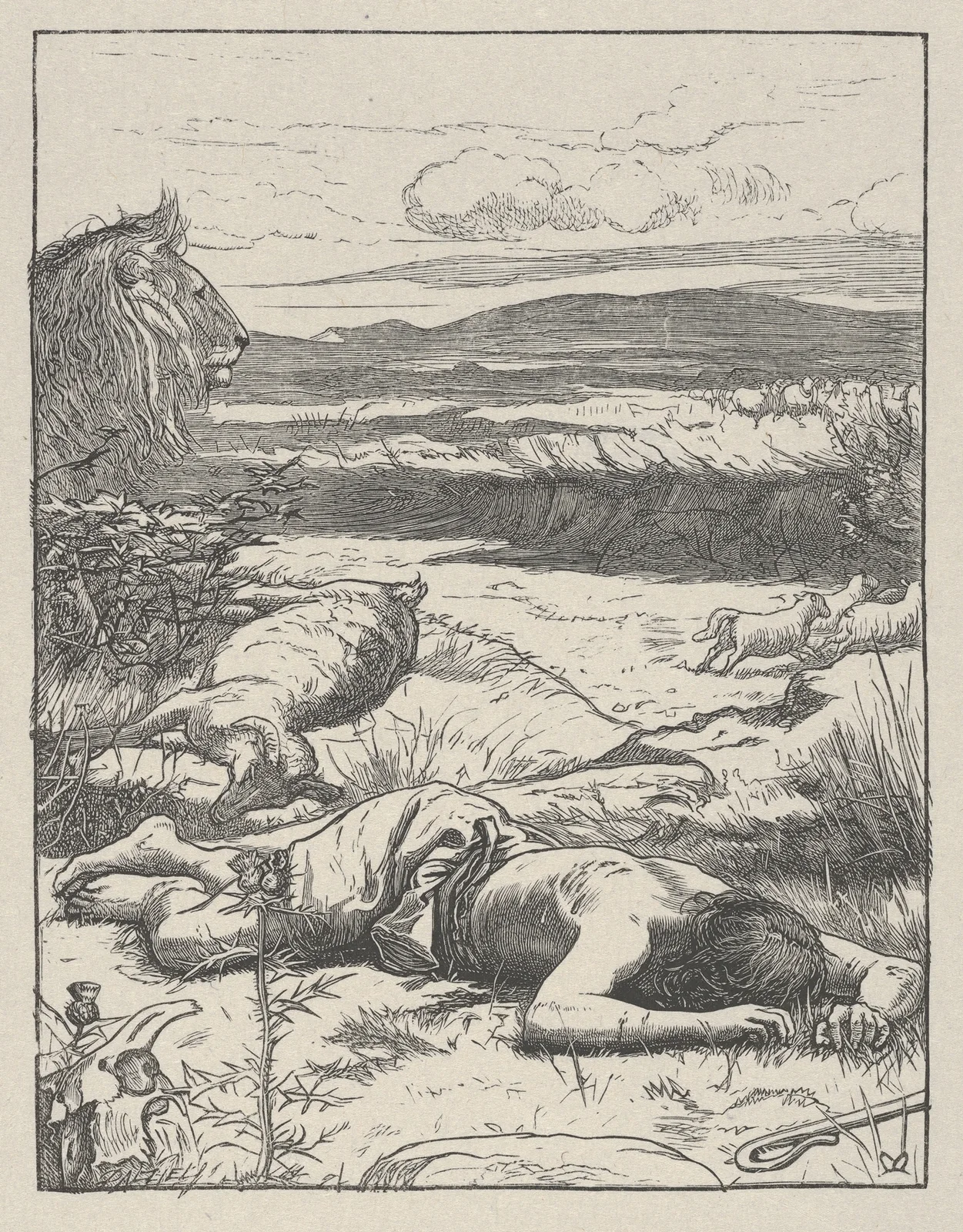 The Good Shepherd av Sir John Everett Millais