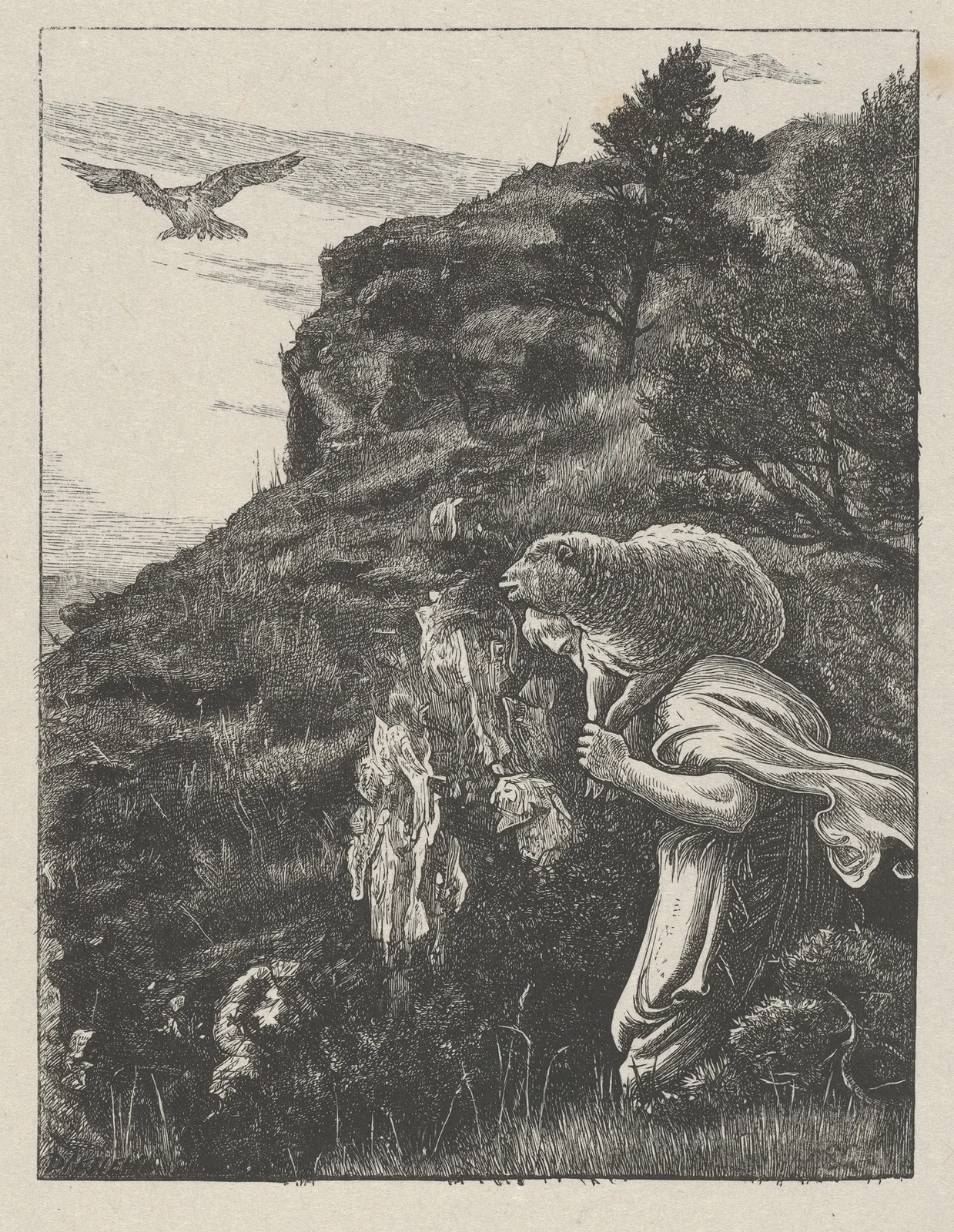 The Lost Sheep av Sir John Everett Millais