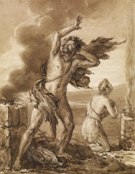 The Rejection of Cain’s Sacrifice (Genesis IV) av Sir John Everett Millais