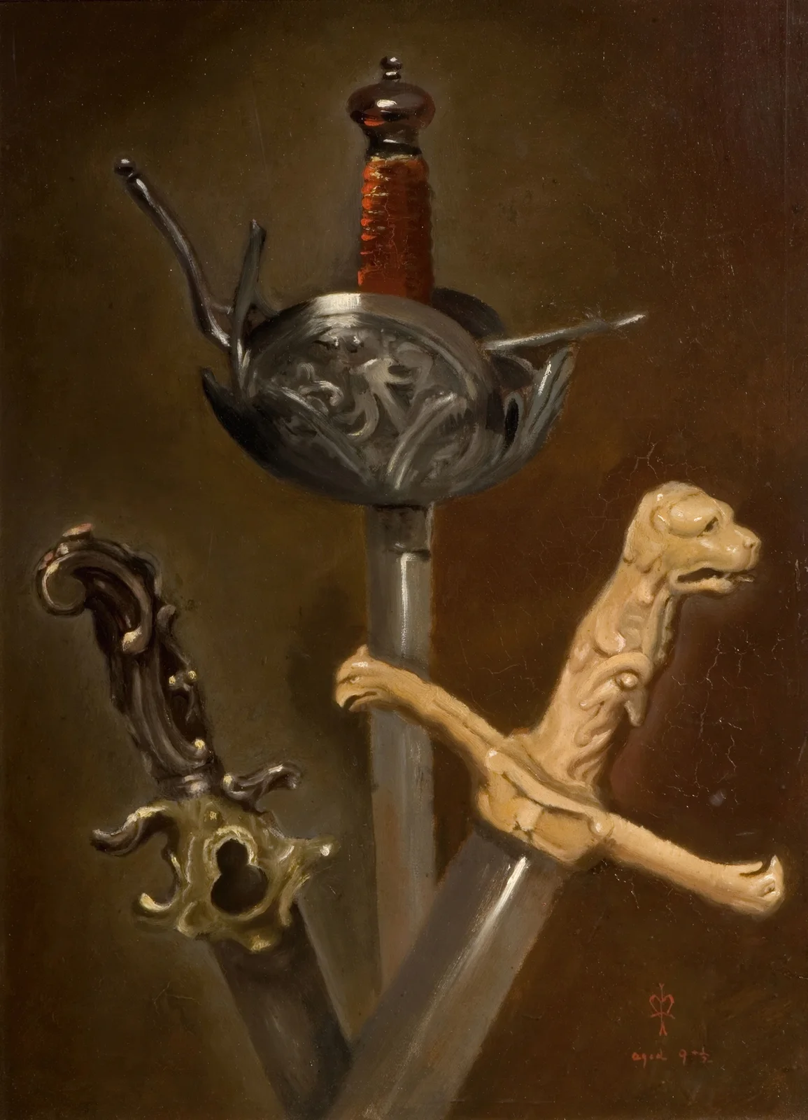 Three Swordhilts av Sir John Everett Millais
