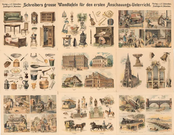 9 images related to people and everyday life av J.F. Schreiber