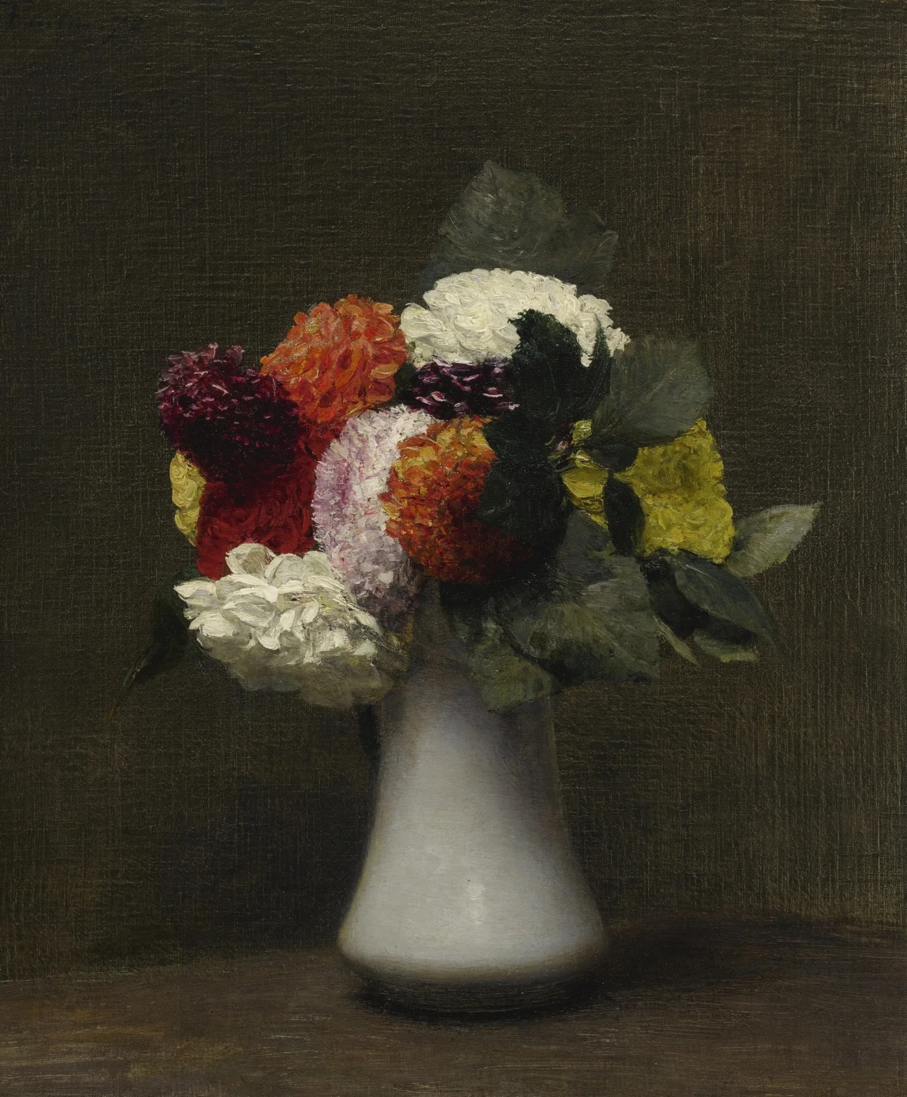 Dahlias av Henri Fantin-Latour